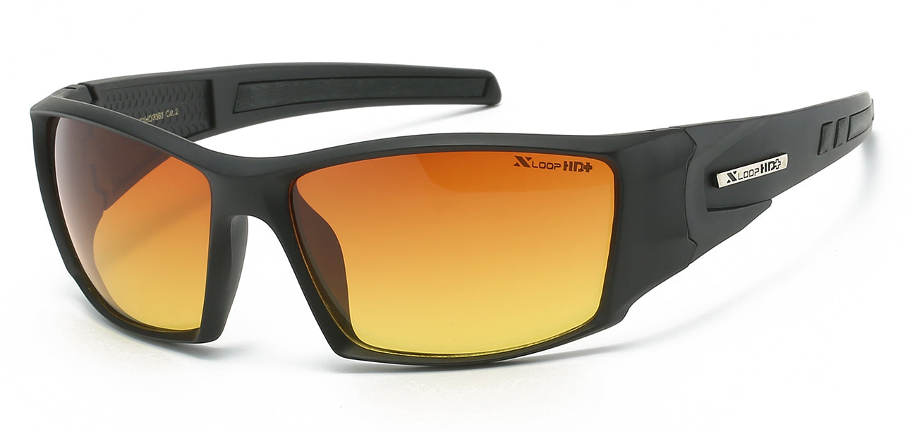 XLoop HD Athletic Sunglasses - Brown/Orange Tint