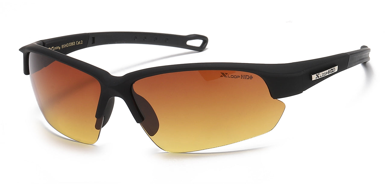XLoop HD Athletic Sunglasses - Brown/Orange Tint