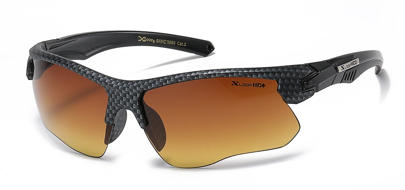 XLoop HD Athletic Sunglasses - Brown/Orange Tint