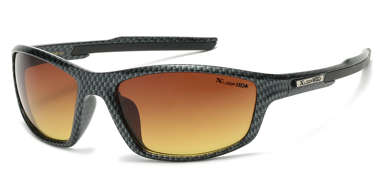 XLoop HD Athletic Sunglasses - Brown/Orange Tint