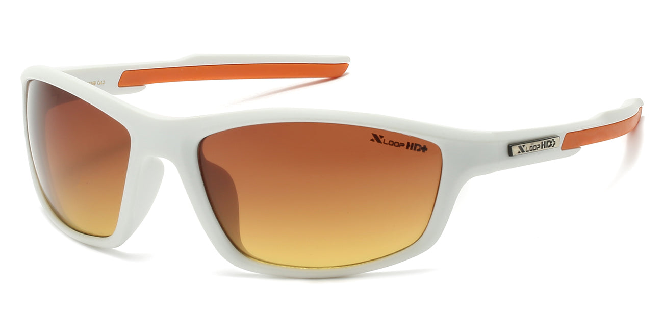 XLoop HD Athletic Sunglasses - Brown/Orange Tint