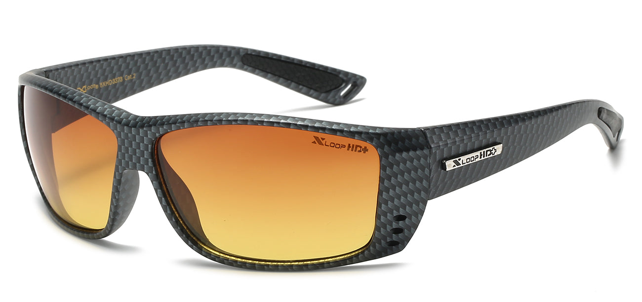 XLoop HD Athletic Sunglasses - Brown/Orange Tint