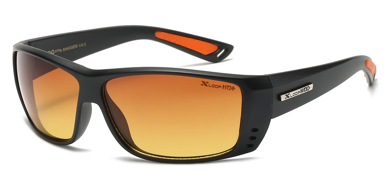 XLoop HD Athletic Sunglasses - Brown/Orange Tint