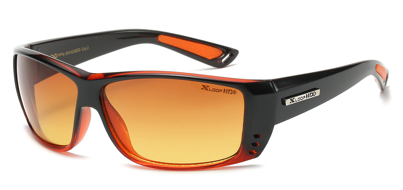 XLoop HD Athletic Sunglasses - Brown/Orange Tint