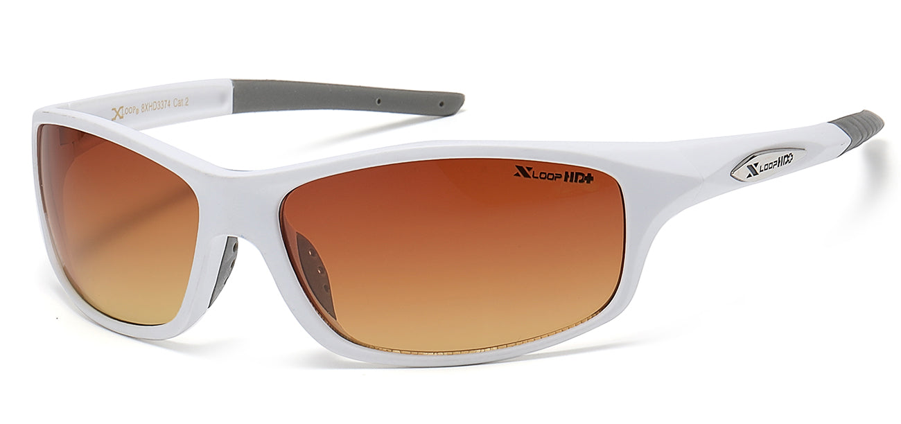 XLoop HD Athletic Sunglasses - Brown/Orange Lens