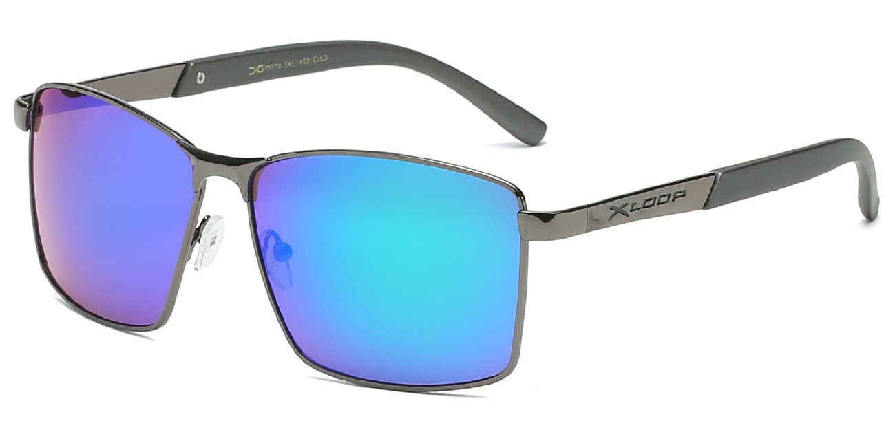 Xloop Athletic Wrap Sunglasses - Gunmetal Frame