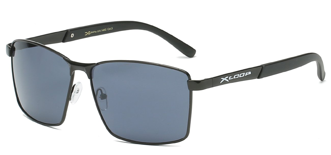 Xloop Athletic Wrap Sunglasses - Gunmetal Frame