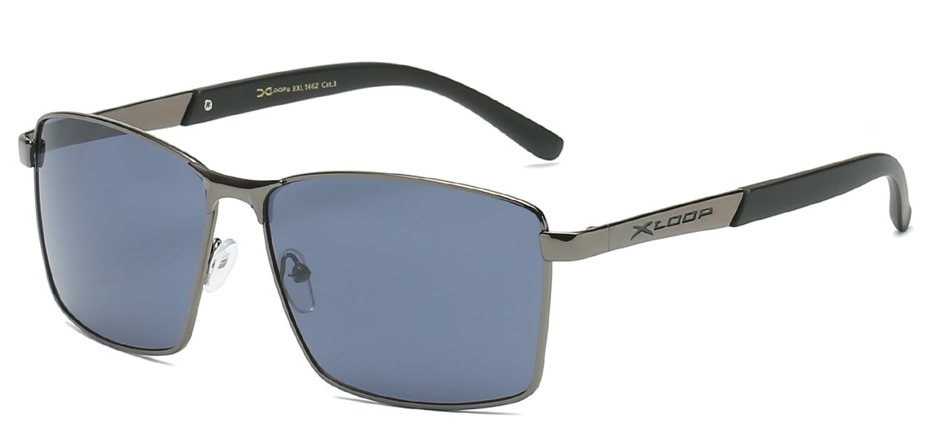 Xloop Athletic Wrap Sunglasses - Gunmetal Frame