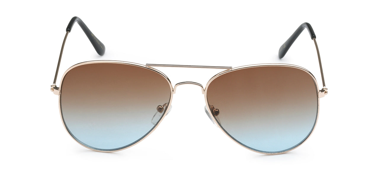 GOLD FRAME AVIATOR SUNGLASSES