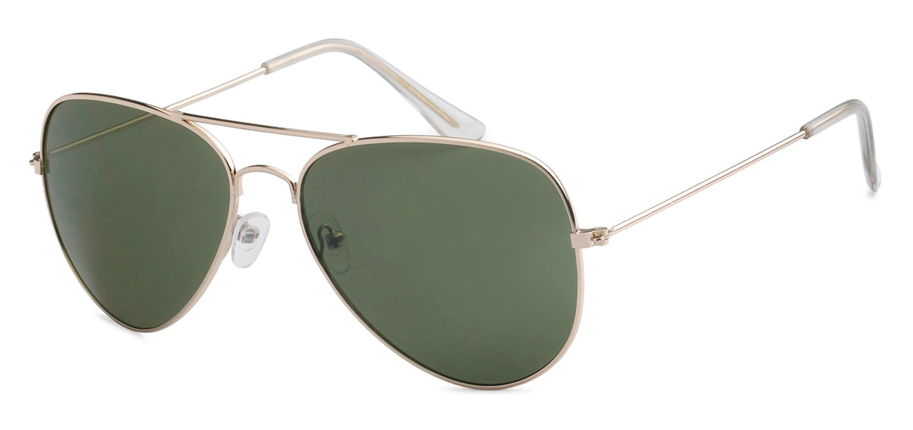 GOLD FRAME AVIATOR SUNGLASSES