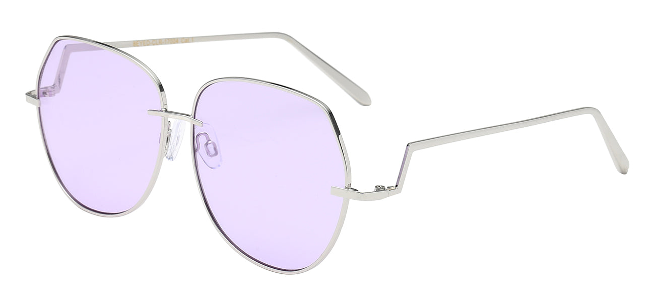 EYEDENTIFICATION 8EYED-CLR-17004 CONTEMPORARY METAL WIRE FRAME PASTEL LENS LADIES SHADES