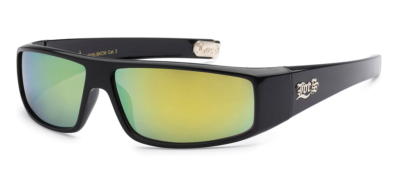 LOCS POLISHED BLACK MEN'S SUNGLASSES