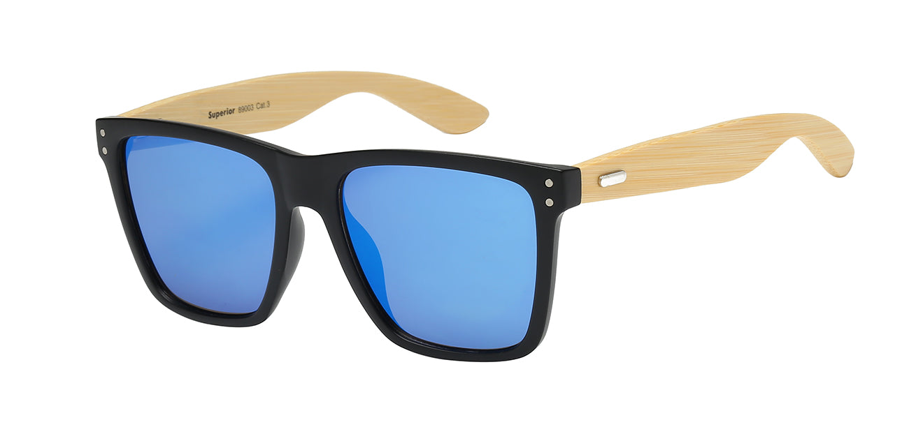 SUPERIOR TRENDY BAMBOO TEMPLE SUNGLASSES