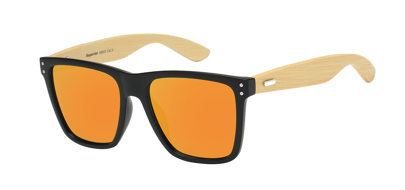 SUPERIOR TRENDY BAMBOO TEMPLE SUNGLASSES