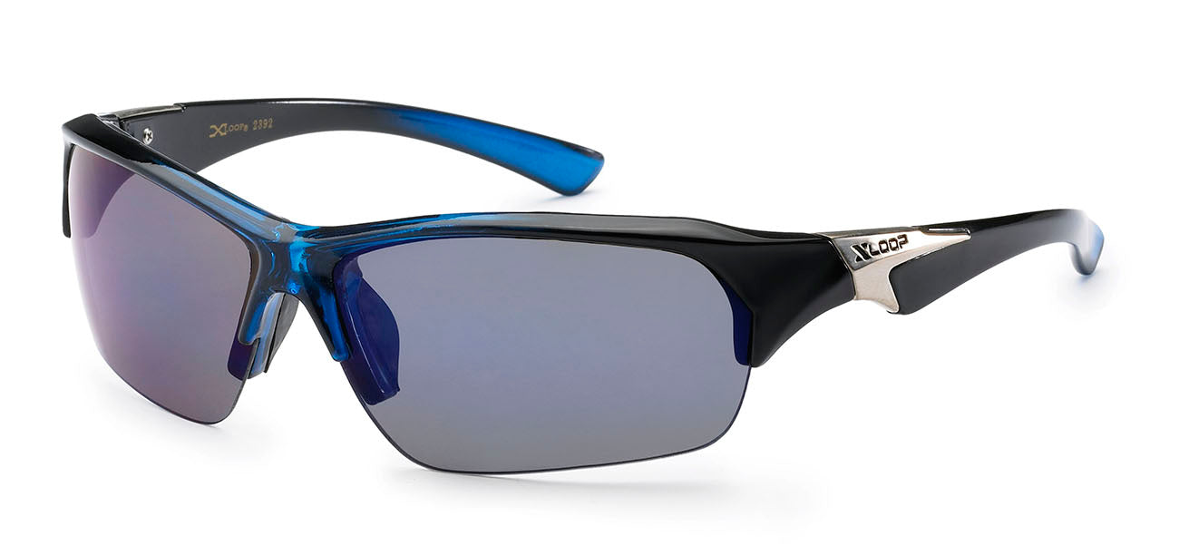 Xloop Sunglasses - Dark Lens & Blue Frames