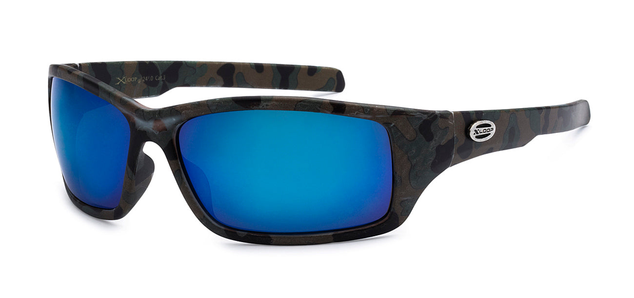 Xloop Camo Wrap Around Sunglasses - Dozen Pack