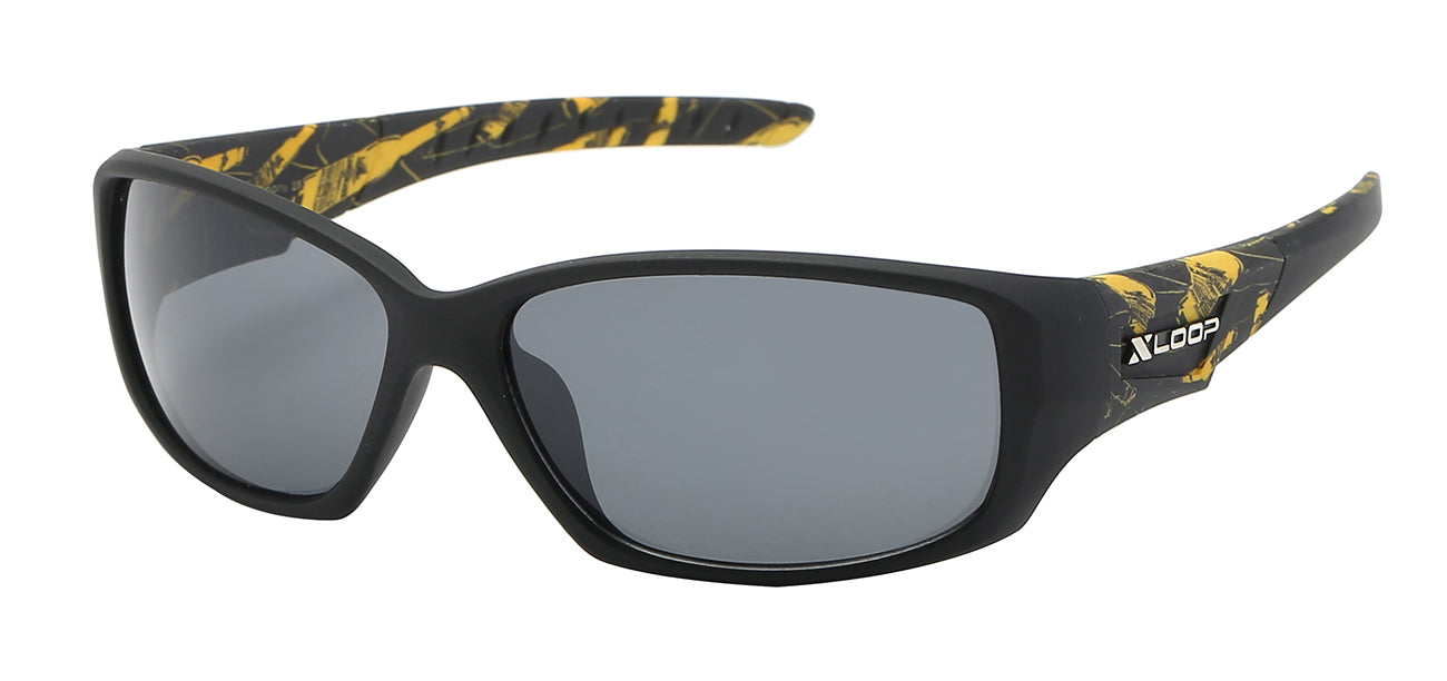 XLOOP FRACTURE PATTERN TEMPLE SUNGLASSES