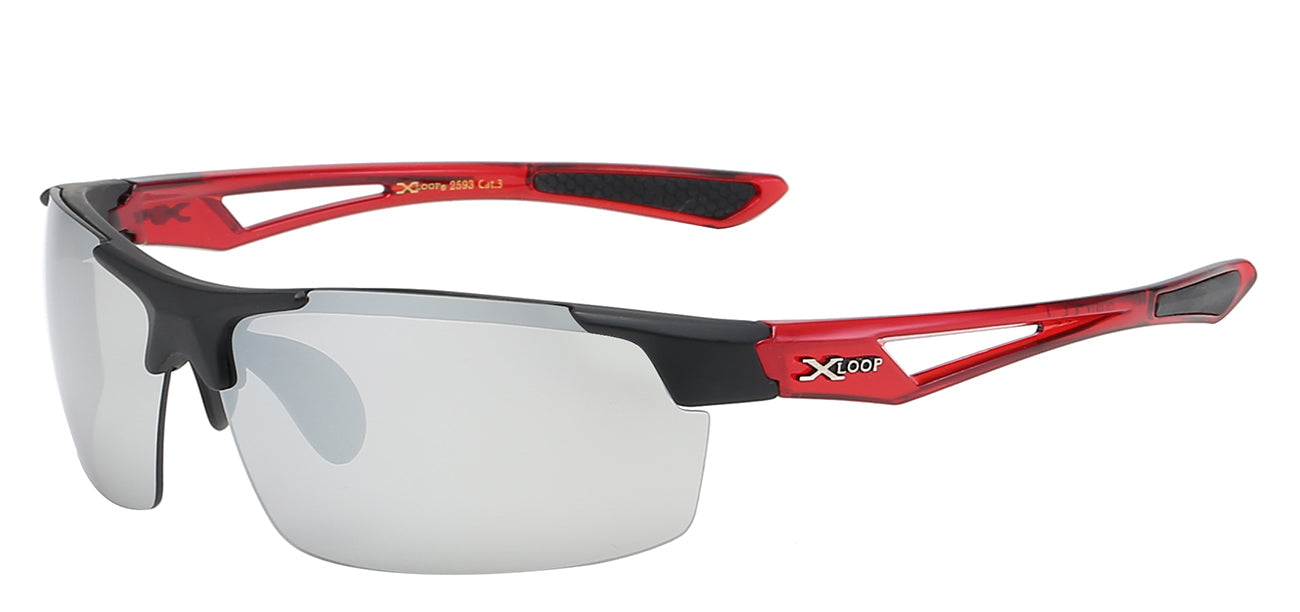 XLOOP SEMI RIMLESS BLADE WRAP SUNGLASSES