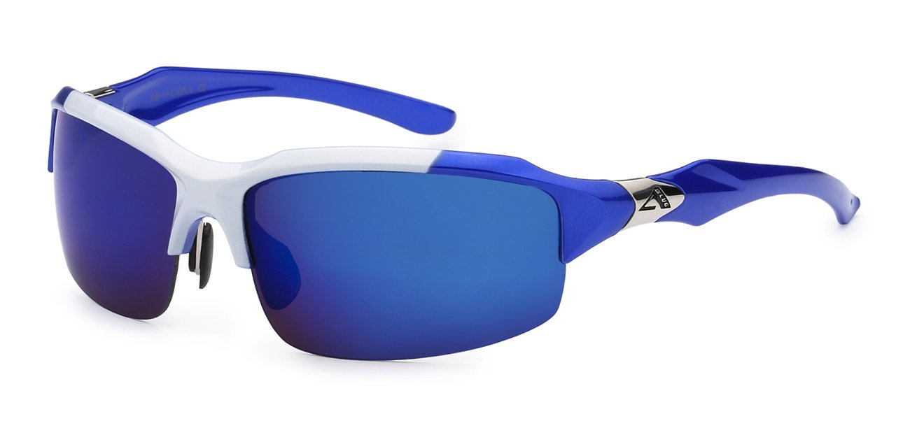 Arctic Blue Two-Tone Semi-Frameless Sunglasses