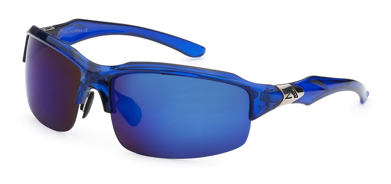 Arctic Blue Two-Tone Semi-Frameless Sunglasses