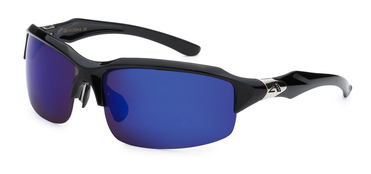 Arctic Blue Two-Tone Semi-Frameless Sunglasses