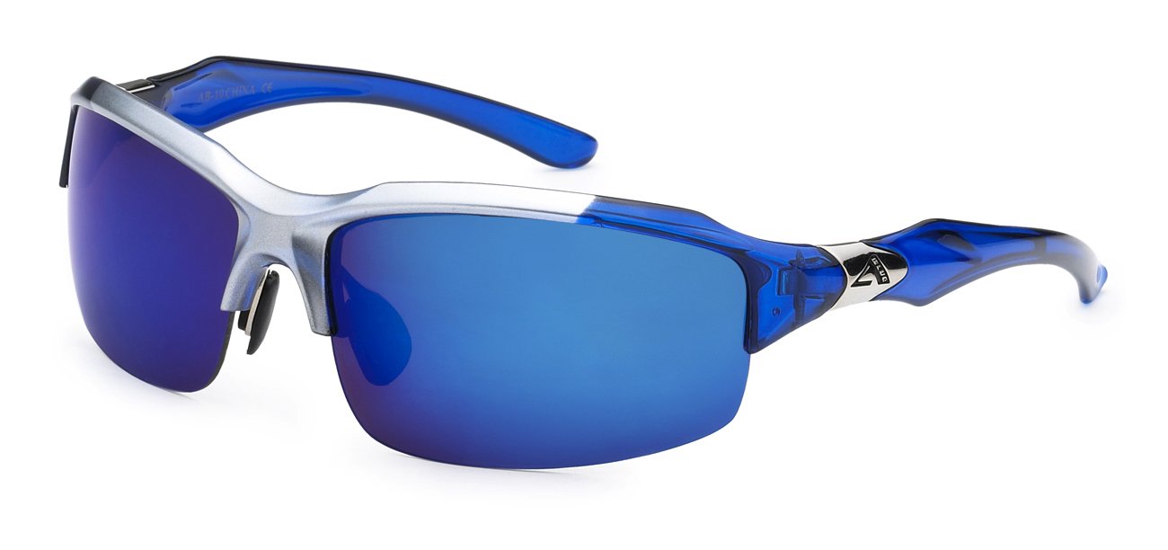 Arctic Blue Two-Tone Semi-Frameless Sunglasses