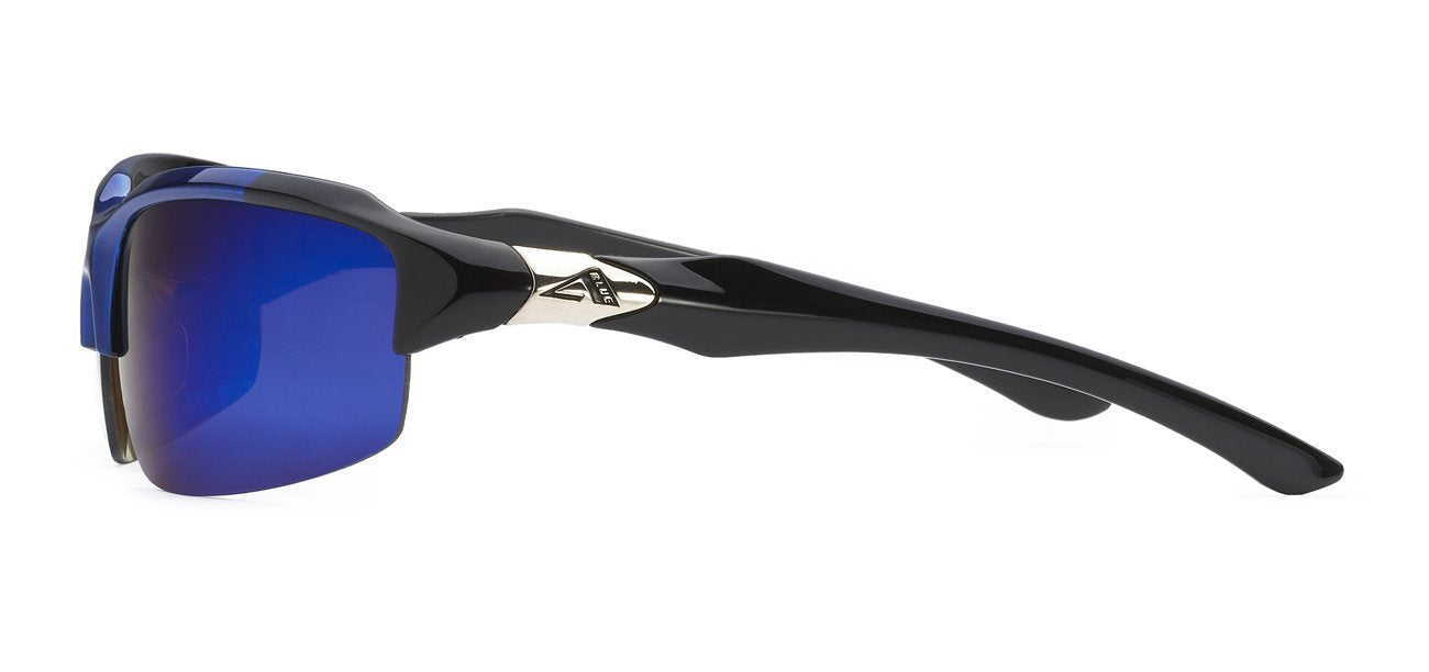 Arctic Blue Two-Tone Semi-Frameless Sunglasses