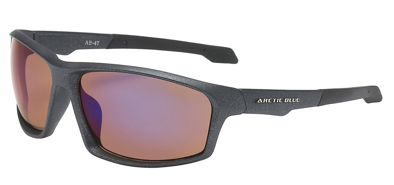 Arctic Blue Contour Wrap Sunglasses with Bluetech Lens