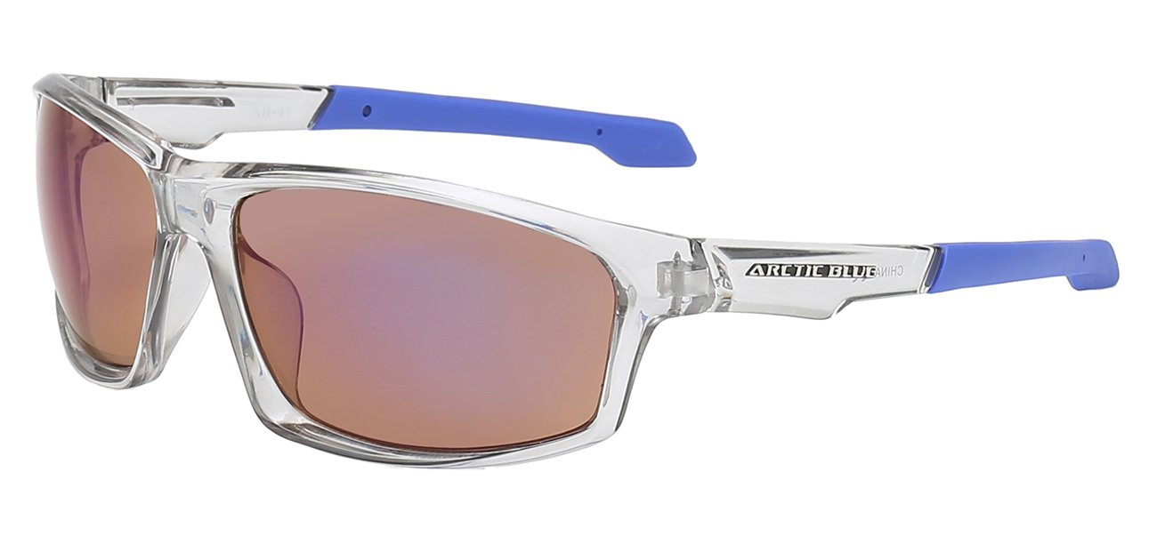 Arctic Blue Contour Wrap Sunglasses with Bluetech Lens