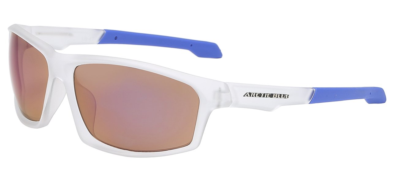 Arctic Blue Contour Wrap Sunglasses with Bluetech Lens