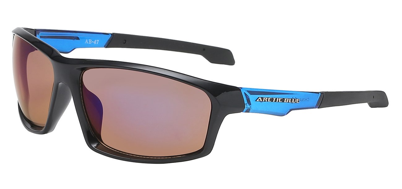 Arctic Blue Contour Wrap Sunglasses with Bluetech Lens