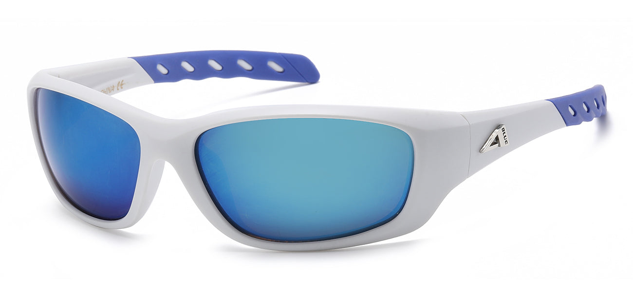 Arctic Blue Wrap Sunglasses - Anti-Glare Lens