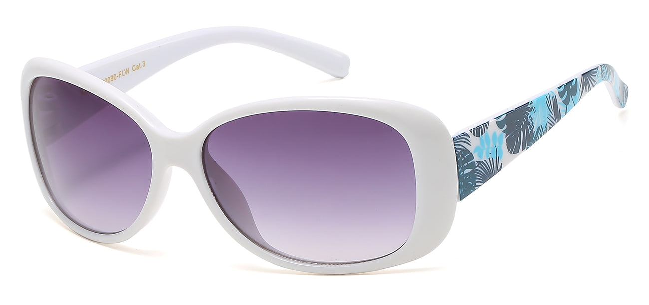 Junior Romance Round Sunglasses Silver Accents