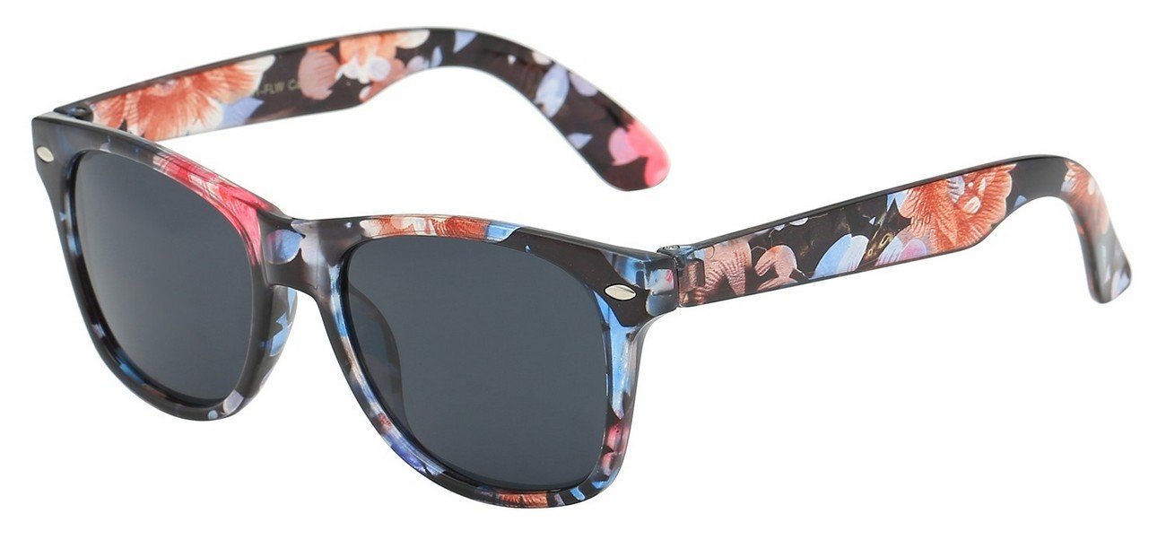 Crystal Flowery Print Kids Juniors Sunglasses