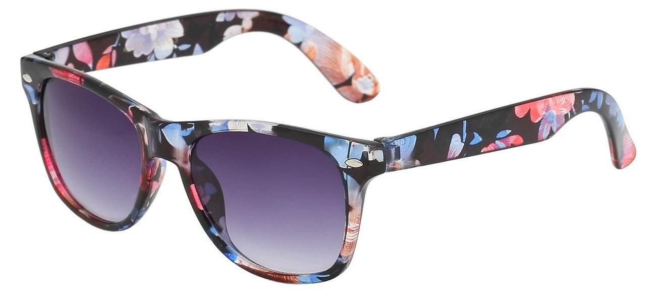 Crystal Flowery Print Kids Juniors Sunglasses