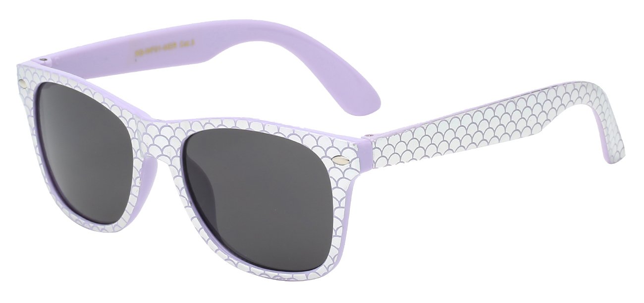 Mermaid Fish Scale Printed Frame Sunglasses