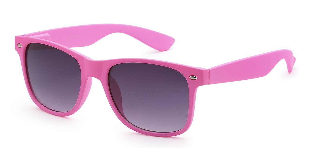 Neon Orange Retro Rewind Sunglasses - Dark Tinted Lens