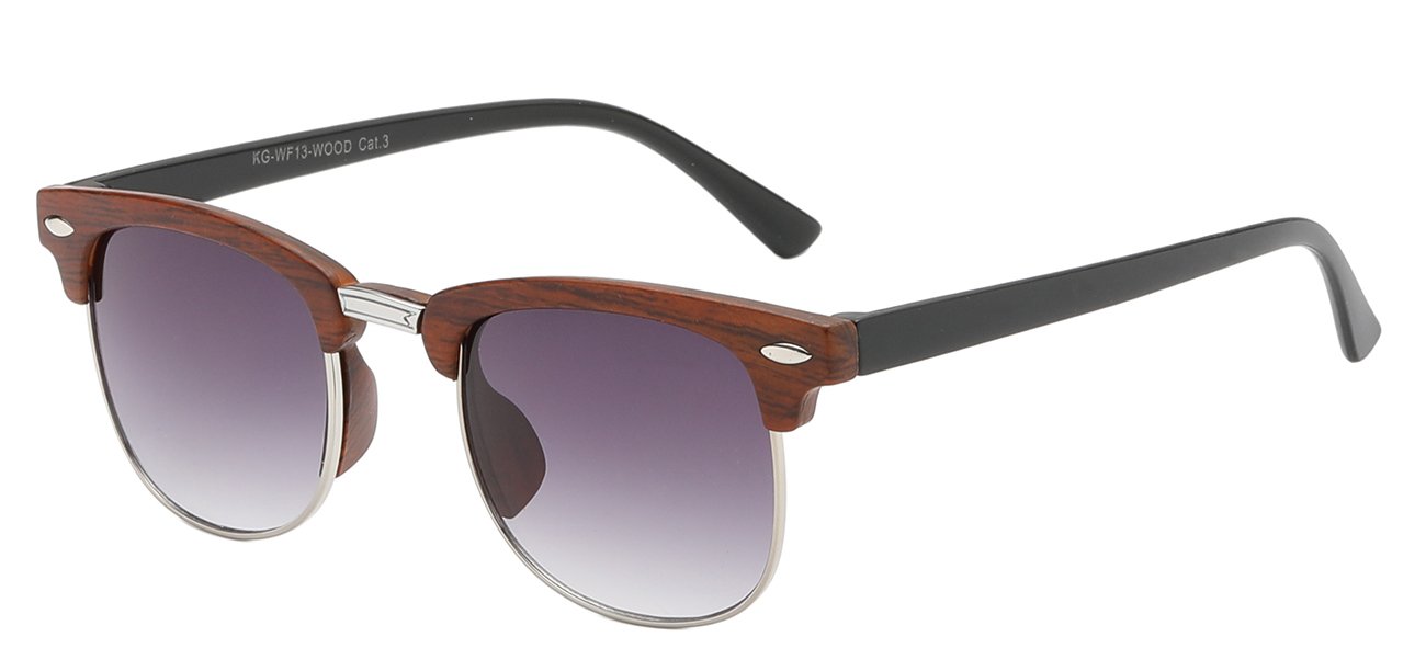 Classic Soho Wood Grain Print Frame Kids Shades