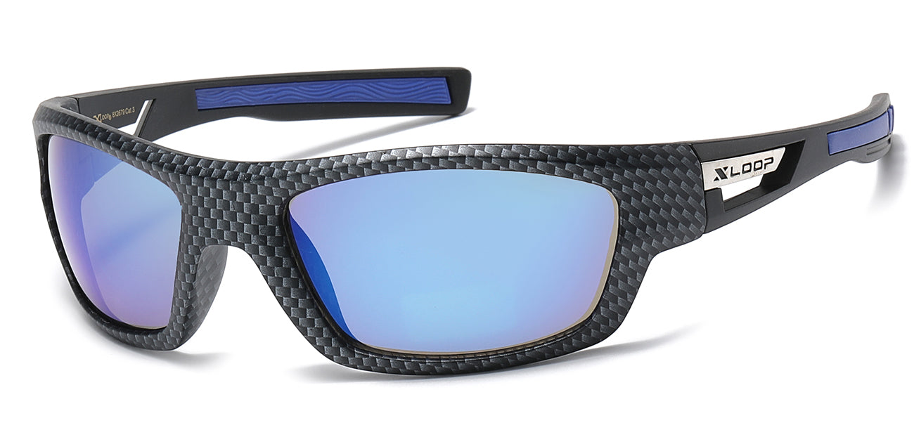 XLoop Camo Print Wrap Sports Sunglasses