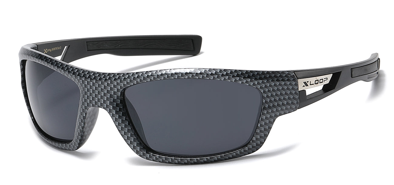 XLoop Camo Print Wrap Sports Sunglasses