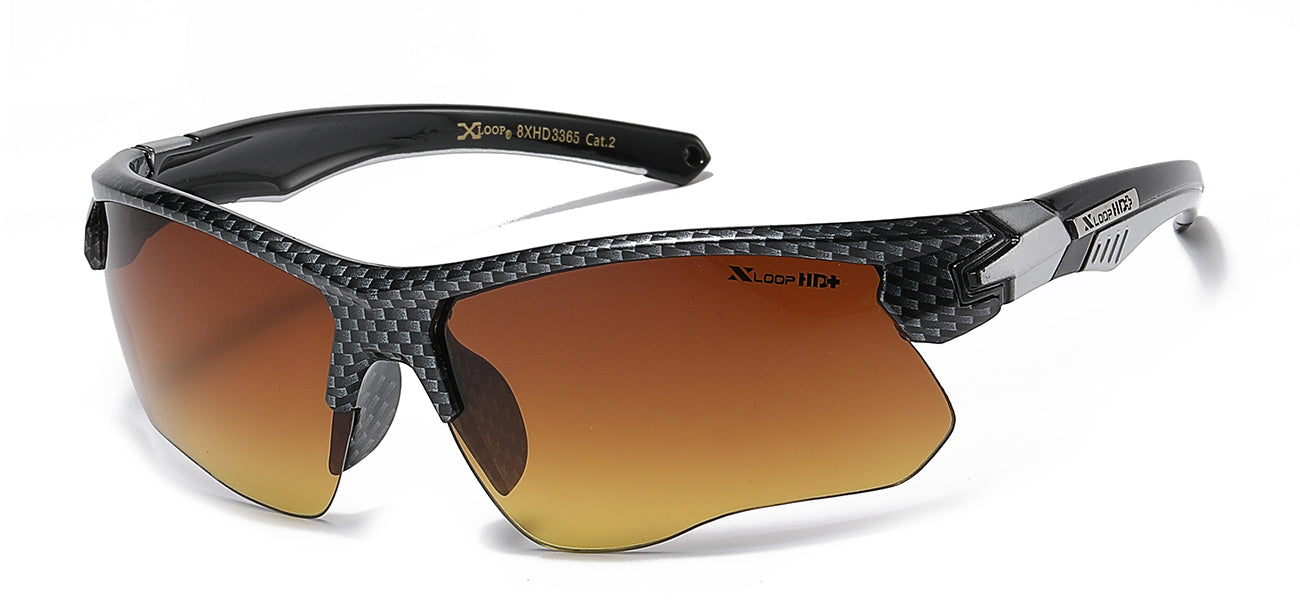 XLoop HD Athletic Sunglasses - Brown/Orange Tint