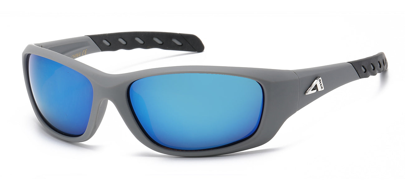 Arctic Blue Wrap Sunglasses - Anti-Glare Lens