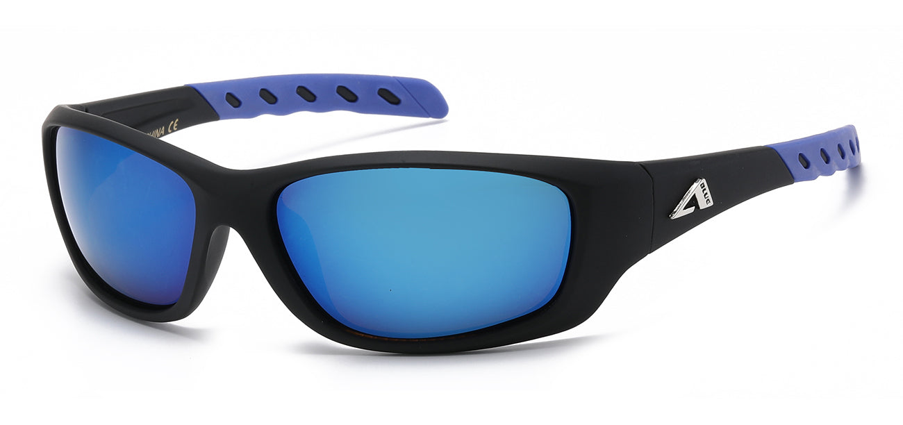 Arctic Blue Wrap Sunglasses - Anti-Glare Lens