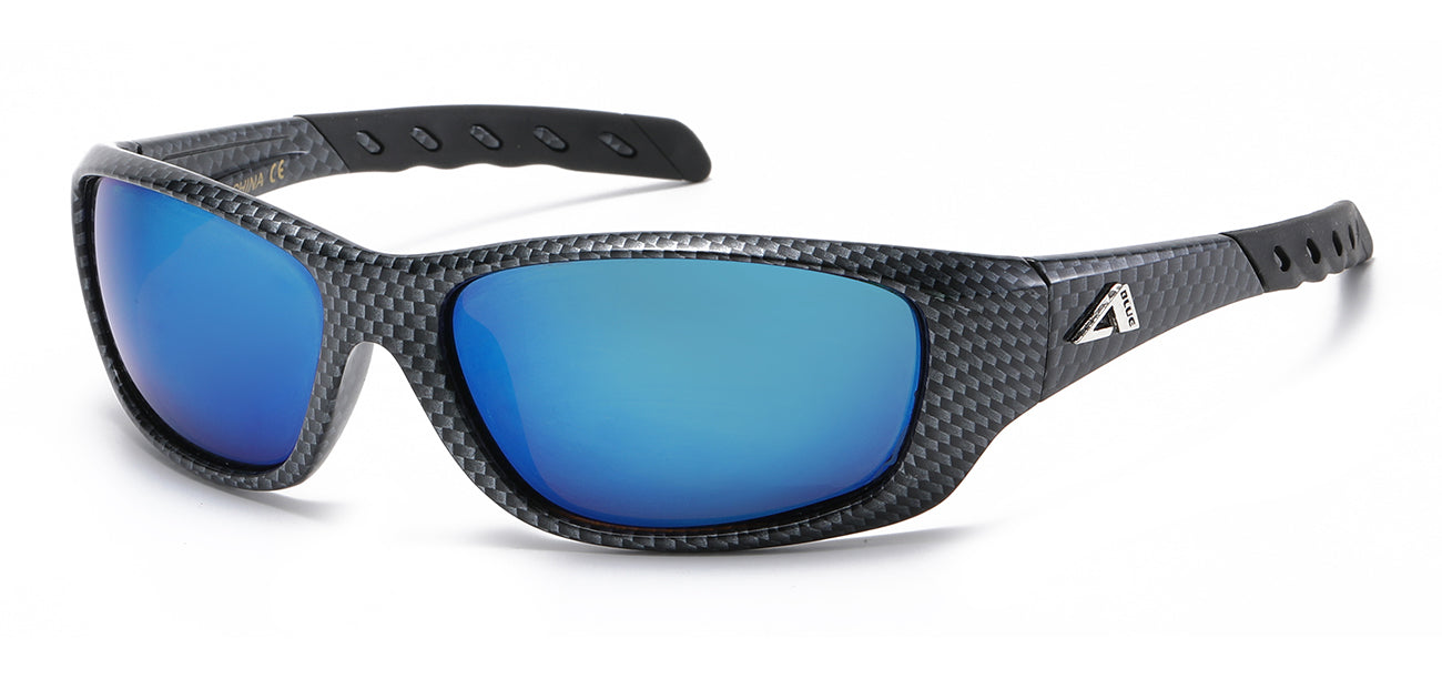 Arctic Blue Wrap Sunglasses - Anti-Glare Lens