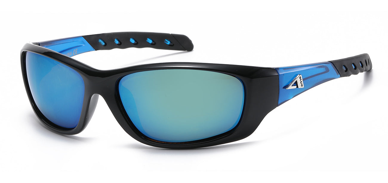 Arctic Blue Wrap Sunglasses - Anti-Glare Lens