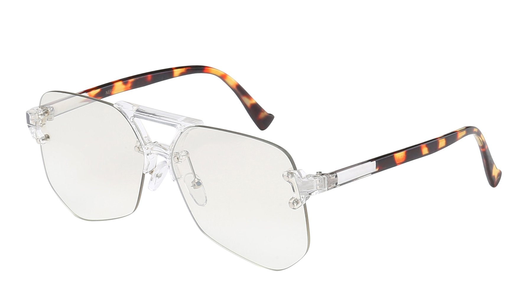 RIMLESS POLYMER FASHION FRAME Sunglasses