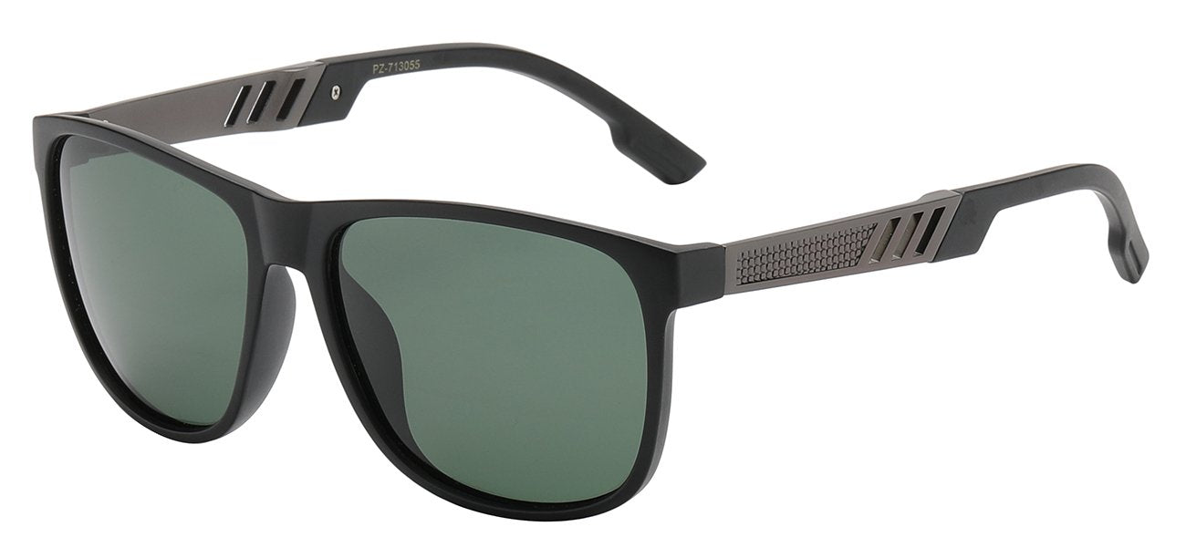 POLARIZED CLASSIC SQUARE HYBRID LENS SUNGLASSES