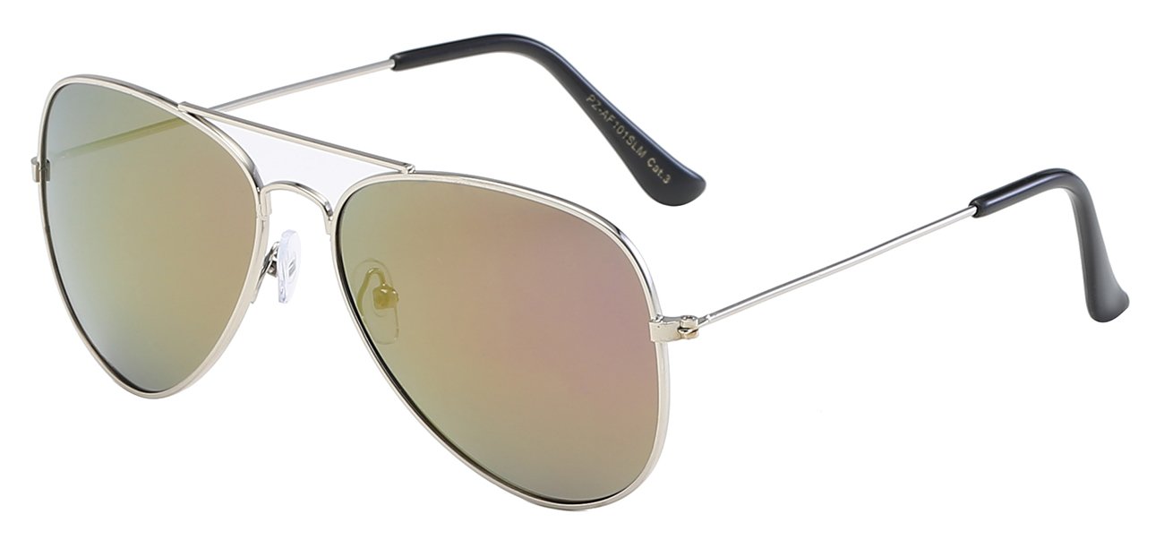 Teardrop Aviator Sunglasses with Polarized Mirror Lens