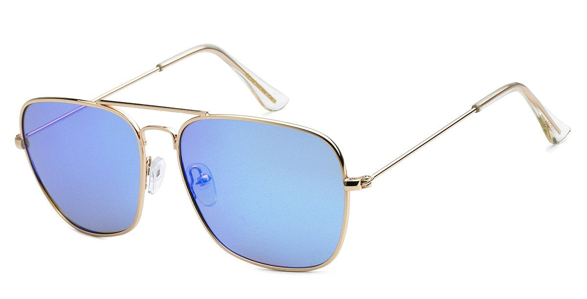 Polarized Aviator Color Mirror Sunglasses