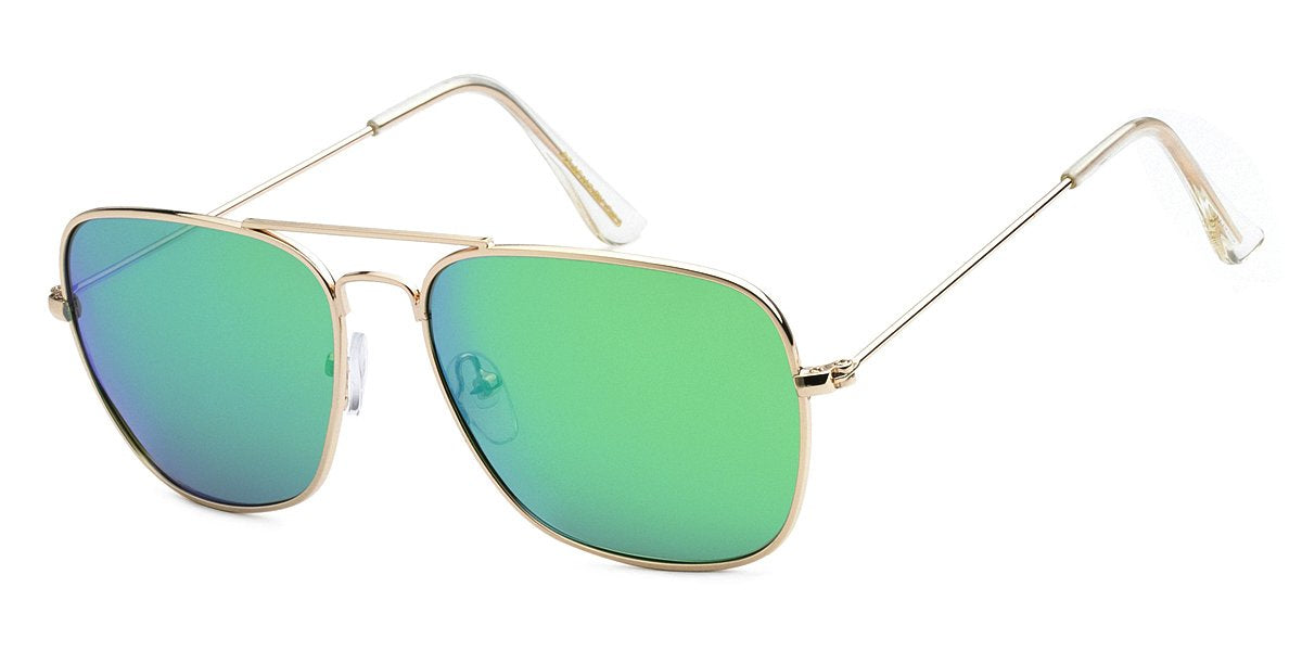 Polarized Aviator Color Mirror Sunglasses